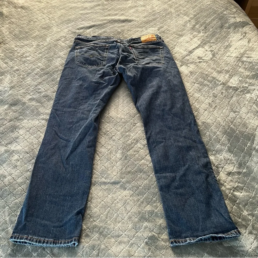 Levi's Men's Straight Jeans‎ in Dark Blue Denim